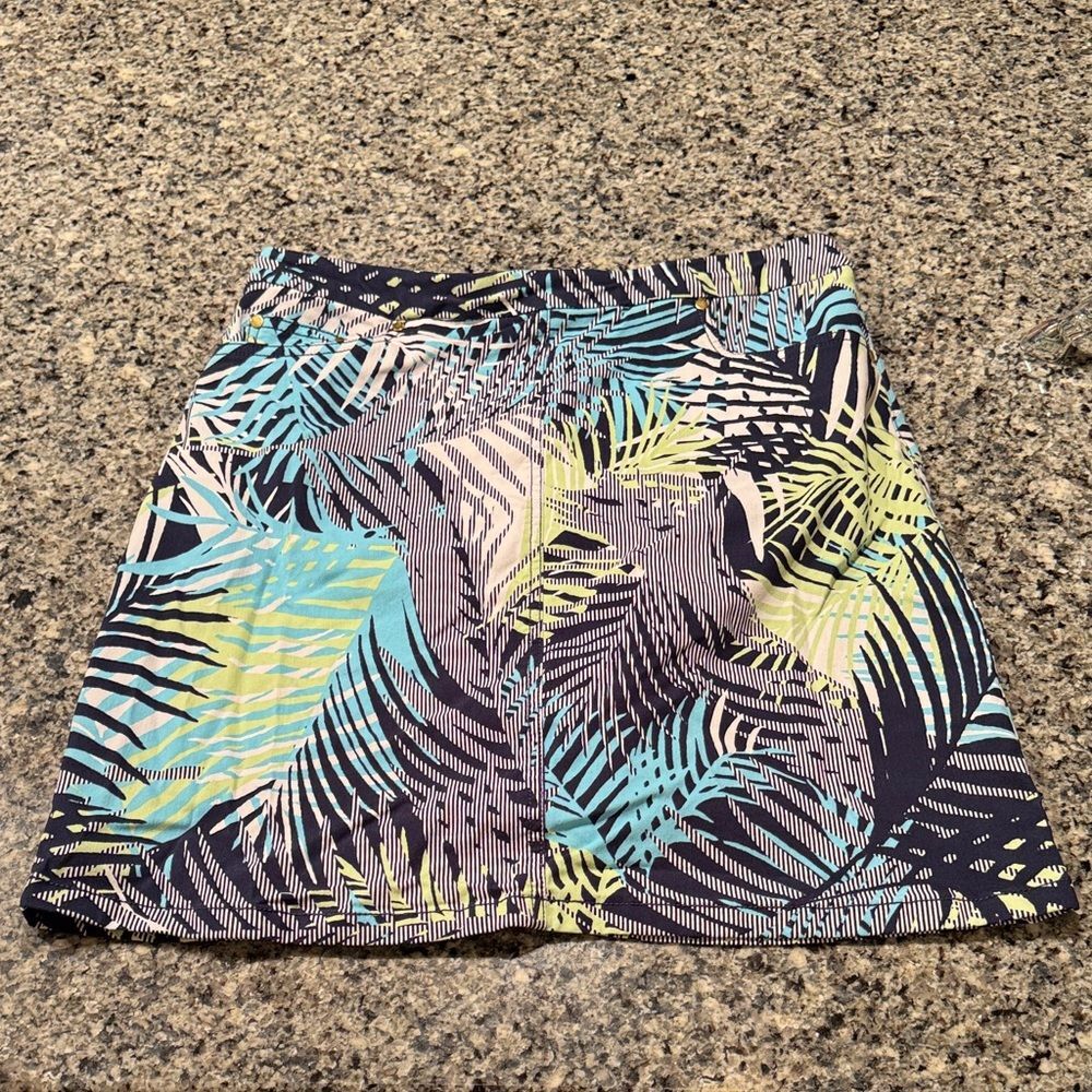 Tropical Print Skort
